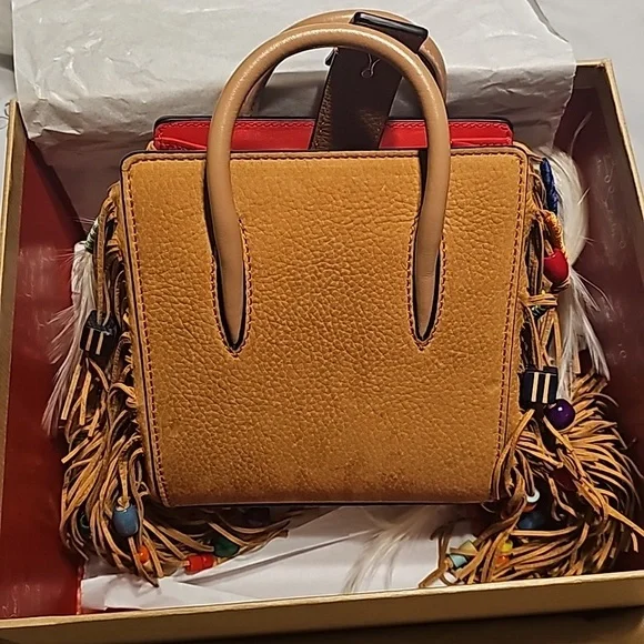 Brown Structured Tote with Textured Leather and Short Handles - Picture 2 of 7